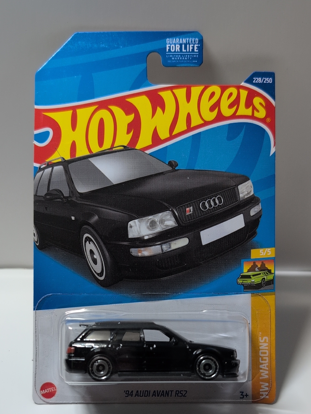Hot Wheels 94 Audi Avant RS2 HW Wagons Black Mattel NEW Ships Secure In Box